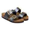 Birkenstock Sydney Lux Buckle Birko-Flor - Metallic Black